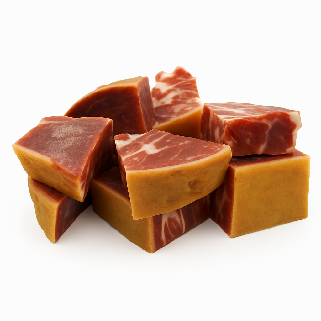 Goat Cubes Bone-In Skin On Burnt — image 1